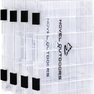 4 Tackle Boxes Set - 10.62in x 7in - Clear Fishing Tackle Boxes with Removable Dividers - Plastic Tackle Box Set - Tackle Box Organizer for Fishing Lures, Fishing Kit and Accessories