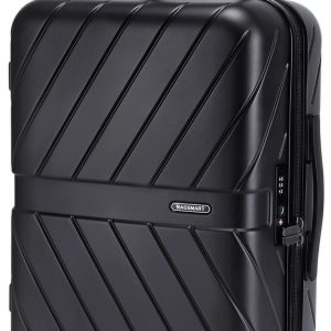 BAGSMART Carry On Luggage 22x14x9 Airline Approved With TSA Lock, 1OO% Polycarbonate Hardside Luggage with Spinner Wheels, Durable Hard Shell Carry On Suitcase 20 inch Black